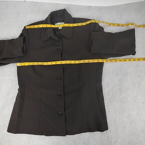 Casual Corner Annex Brown Button Down Blazer Size 10 - Picture 7 of 11